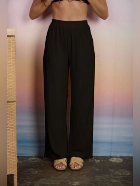 🆕🤍BLACK FLOWY RUBY PANT